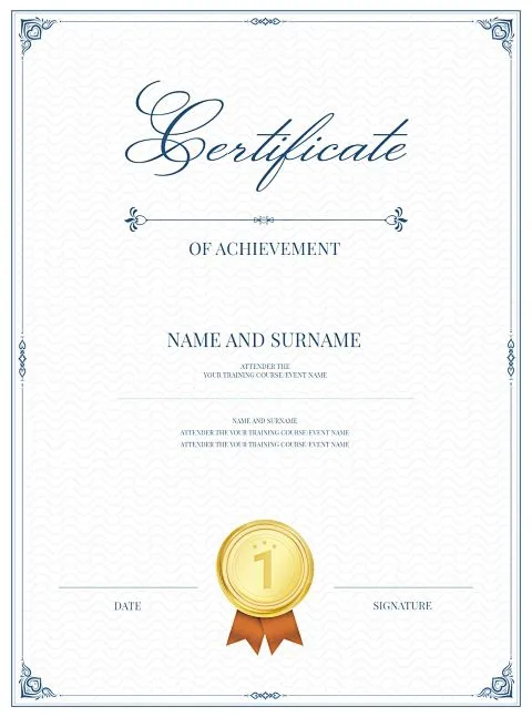 Product quality certificate