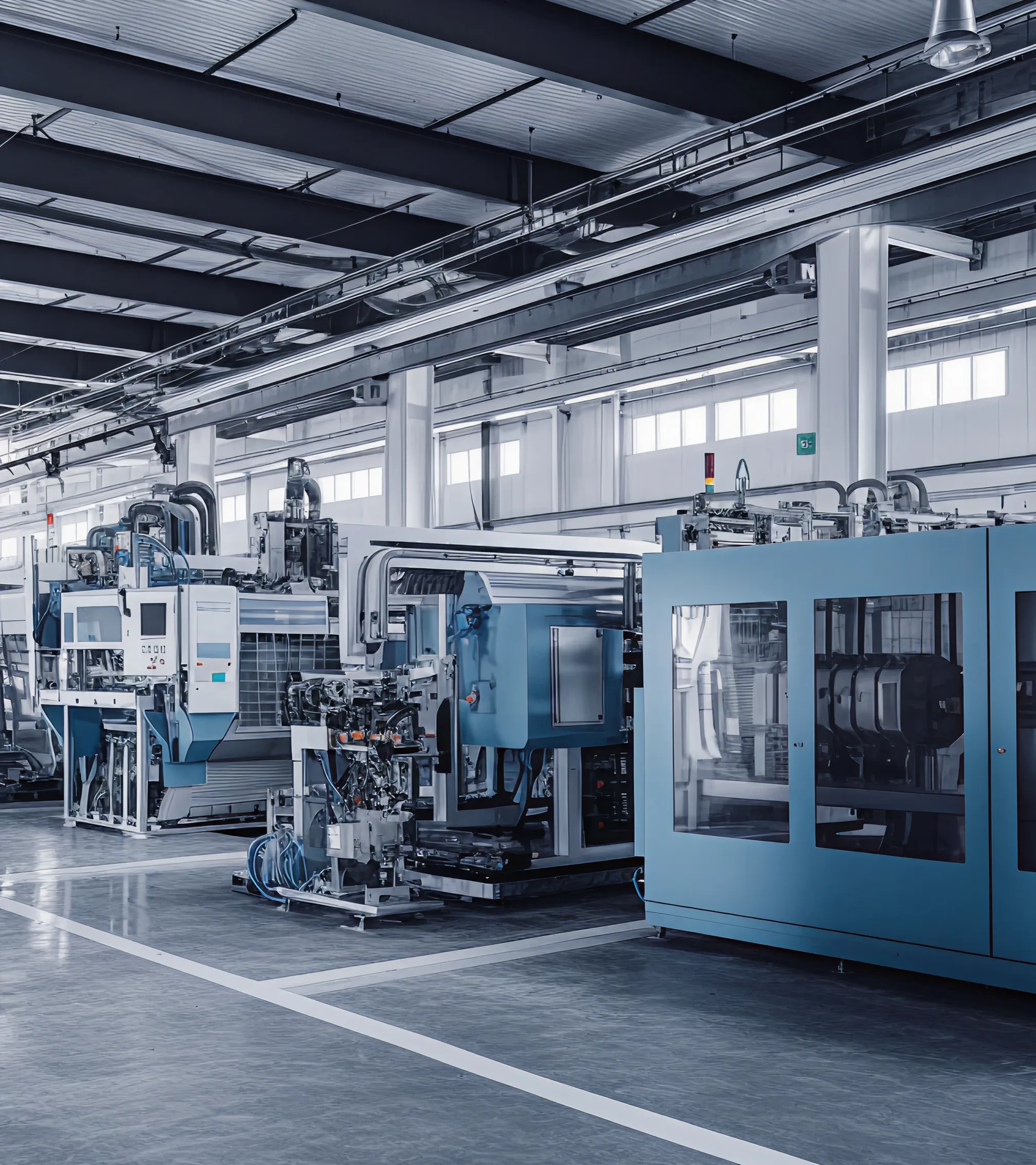Automated production equipment inside HC Oriental Lighting manufacturing facilities