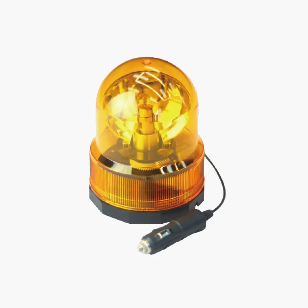 HALOGEN ROTATING BEACON AMBER LENS