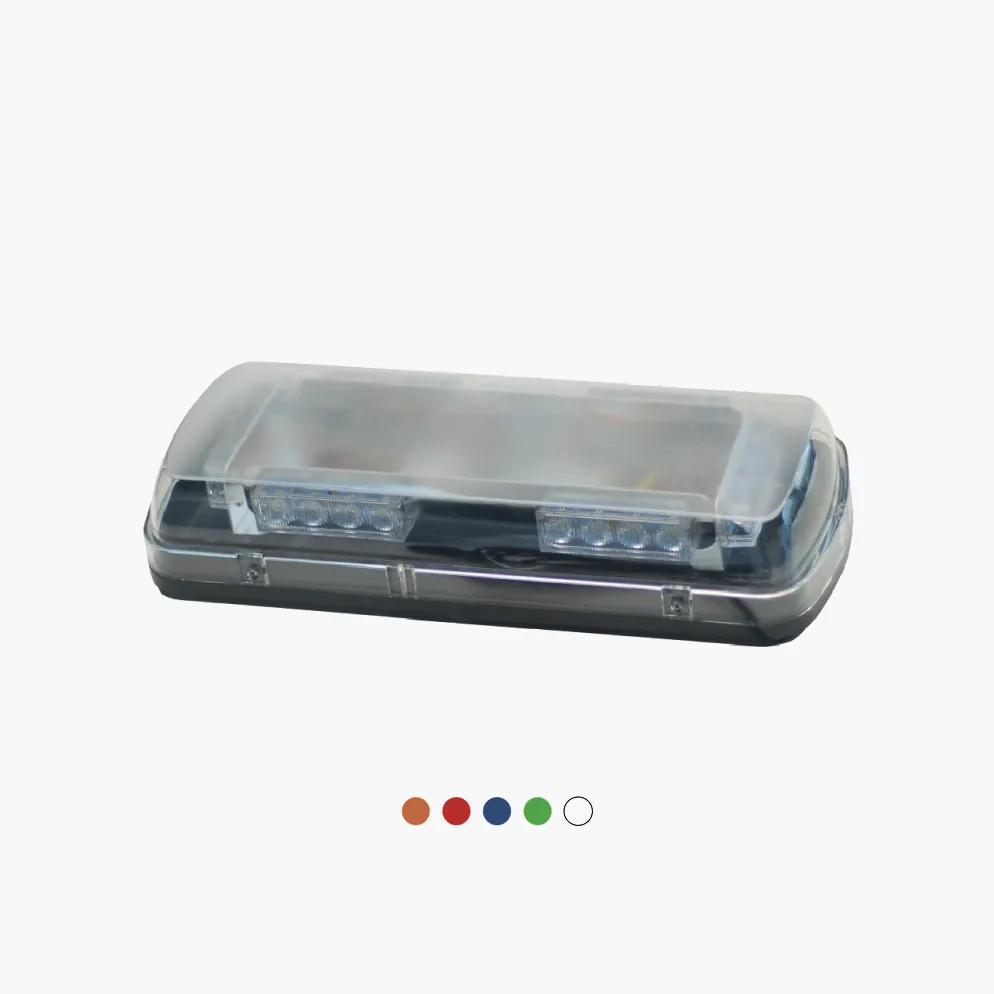 MINI WARNING LIGHT BAR CLEAR LENS