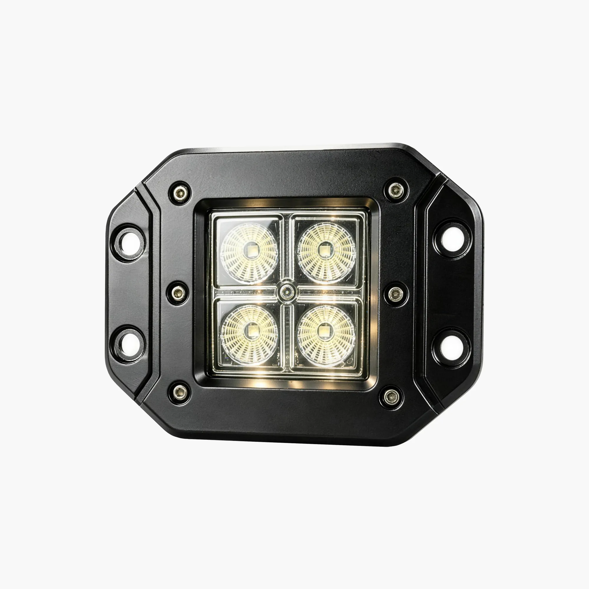 2 In. LED Flush Mount Cube, Flood Beam