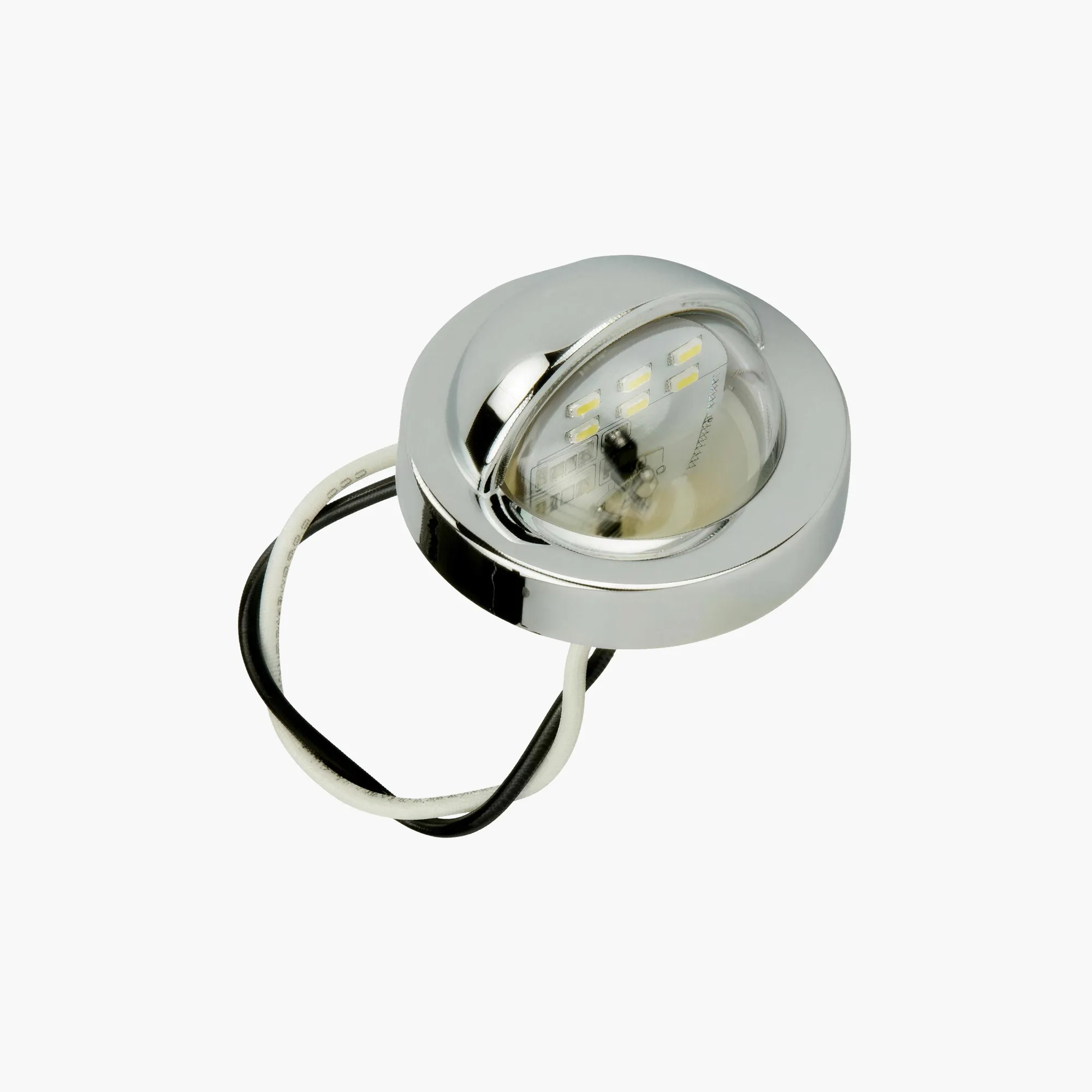 LED Round Snap-In License Light